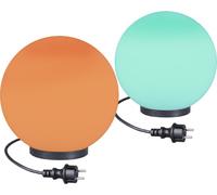 Lampes boules RGB Set de 2 lampes boules Ø 20/25cm Lampe d'extérieur LED