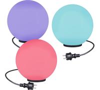 Lampes boules RGB Set de 3 lampes boules Ø 30cm Lampe d'extérieur Jardin LED 230V