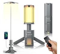 Lampes de camping télescopiques rechargeables 14 000 mAh LED multifonctionnelles lanternes magnétiques pour chantier d'éclairage de chantier sans fil à intensité variable Alimentation portable 6000 lm