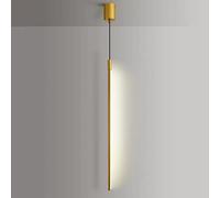 Lampes de Chevet Led Modernes Pour Chambre À Coucher, Suspension Simple Et Ultra-Mince, Lampe Suspendue Linéaire Dorée, Suspension Tubulaire Longue En Métal Créative, Éclairage D'Ambiance D'Angle de C