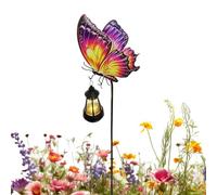 Lampes de Jardin Solaire Papillon Réaliste en Métal Étanche LED Décoratif