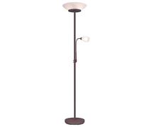 Lampes de plafond Télécommande Lampes rost en verre Lampadaire à intensité variable en kit avec ampoules LED RVB