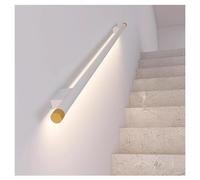 Lampes LED IR avec détecteur de mouvement - 150 cm en alliage d'aluminium blanc brillant pour une utilisation en intérieur/extérieur - Design lumineux économe en énergie pour la sécurité et l'ambiance