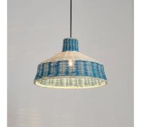 Lampes Modernes pour Ferme, luminaires Vintage en rotin du Milieu du siècle, plafonnier Japonais Suspendu pour Salle à Manger, Chambre à Coucher, Lustre Bleu pour Bar, Magasin de Fondue