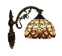 Lampes murales de salon Lampe Tiffany vintage mini éclairage mural étude entrée balcon lampe de lecture sur lit applique murale luminosité blanc chaud éclairage intérieur hall chambre lampe , Down
