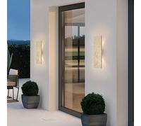 Lampes murales extérieures imperméables bande appliques murales en pierre naturelle 18W mur LED lampe chambre extérieure luminaires extérieurs