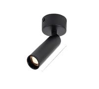 Lampes pour tableaux pour mur Projecteurs industriels de plafond à faisceau étroit de 8 °/15 °/24 °, spot à broche à montage en Surface 3W 5W for la lumière d'image de galerie de musée de bijoux(Black