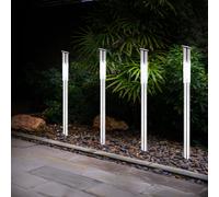 Lampes Solaire À Encastrer Pour Jardin Ensemble De 4 En Acier Inoxydable