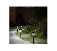 Lampes solaires d'allées et piquets de sol 12 pcs blanc, éclairage solaire d'allée, lampe solaire de jardin, 4008190