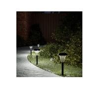 Vidaxl Lampes Solaires D'allées Et Piquets De Sol 12 Pcs Blanc