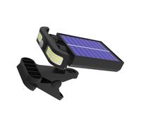 Lampes Solaires De Gouttière - Projecteur À Détecteur De Mouvement, Lanterne À Pince Étanche, Éclairage Extérieur À Luminosité Réglable | Applique Murale Solaire Pour Jardin, Clôture, Porche, Garage