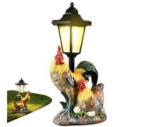 Lampes solaires de jardin étanches décoratives réalistes | Lampes solaires d'extérieur pour cour, patio, porche, allée, terrasse, ferme, anniversaire, pendaison de crémaillère