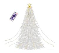 Lampes solaires de Noël d'extérieur - Éclairage d'ambiance multi-mode en forme d'étoile | Lumières de Noël à énergie solaire pour décoration extérieure - Pour jardin, pelouse, , patio, porche