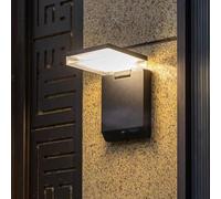 Lampes Solaires Décoratives À Led Pour Clôture, Lampes Solaires À Détecteur de Mouvement Pour Extérieur, Lampes Solaires Pliables Pour Porche, Porte, Abri de Jardin, Terrasse, Garage, Jardin.