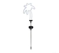 Lampes solaires en forme de cocotier à suspendre en métal - Décoration résistante aux intempéries pour terrasse et clôture - 74 cm (cocotier)