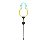 Lampes solaires en forme de cocotier pour jardin - Ornement LED résistant aux intempéries pour décoration de cour Éclairage de nuit 74 cm (ananas)