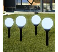 vidaXL Lampes d'allée LED 50 cm – 2 pcs. avec piquet de terre