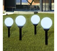 vidaXL Lampes de chemin 8 pcs. LED 15 cm avec piquet de terre