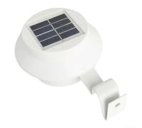 Lampes Solaires Gouttière LED Étanches 4pcs Fil Lampes Solaires(White-white light)