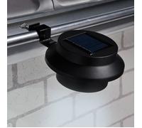Lampes solaires LED de gouttière - VIDAXL - 2 pcs - Noir - Energie solaire - Contemporain