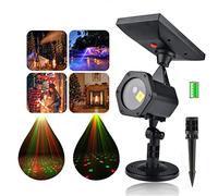 Lampes solaires LED, projecteur de Noël, projecteur rotatif pour festival, éclairage décoratif extérieur pour paysage de festival de Noël