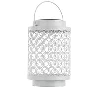 Lampes solaires pour décoration de jardin extérieur lanterne lampe orientale Lanternes solaires pour extérieur en métal blanc, oriental, LED, DxH 13x18 cm