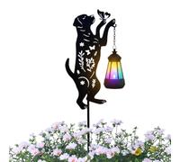 Lampes Solaires pour Jardin Décor De Jardin En Chien Creux LED À Couleur | Éclairage Extérieur Solaire Décoratif Pour Pelouse Chemin Paysage Massif Parc Maison Balcon