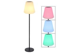 Lampes solaires pour l'extérieur Lampadaire solaire lampadaire balcon LED solaire avec changement de couleur RVB, télécommande, les couleurs peuvent être fixées, DxH 34x150 cm