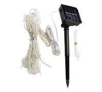Lampes solaires pour parasol de terrasse à 8 nervures, guirlande lumineuse 104 LED avec 8 modes, étanche IP67, décoration de jardin pour jardin, plage et fêtes en plein air, lueur blanche chaude