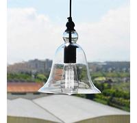 Lampes suspendues Modernes industrielles durables, Lampe Suspendue en Verre Transparent, adaptées aux Restaurants, Chambres à Coucher, couloirs, Salons, Nouveau Plafond à LED, Abat-Jour de Lustre
