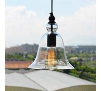 Lampes suspendues Modernes industrielles durables, Lampe Suspendue en Verre Transparent, adaptées aux Restaurants, Chambres à Coucher, couloirs, Salons, Nouveau Plafond à LED, Abat-Jour de Lustre