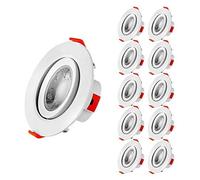 LampesEcoEnergie Lot de 10 Spot LED encastrable pour plafond 5W Blanc Neutre transformateur intégré