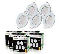 LampesEcoEnergie Lot de 20 Spot Led Encastrable complete ronde fixe eq. 50w blanc neutre