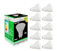 LampesEcoEnergie Pack de 10 Ampoules Led GU10 5W eq. 50W Blanc Froid 120° 460 Lumens