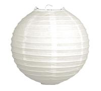 Rayher lanterne chinoise avec abat jour lampion papier dotée d'une structure en métal lanterne papier pour déco de mariage, d'intérieur blanc