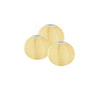 Lampion solaire Ø 30 cm à LED blanc chaud - x3