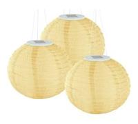 Lunartec 6 lampions solaires Ø 30 cm à LED blanc chaud