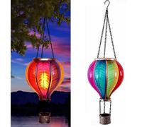 Lampion solaire à air chaud, 45,7 cm, LED, IP44, effet flamme