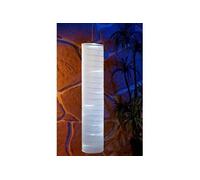 Lunartec Tube de lampion solaire d'extérieur avec 10 LED, capteur crépusculaire, blanc