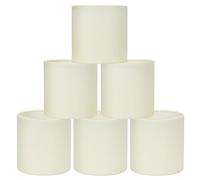 LAMPWELL KIKI - Lot de 6 petits abat-jour à clipser pour lustre, beige, 12,7 x 12,7 x 12,7 x 12,7 cm, pour ampoules chandeliers et petites ampoules générales