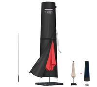 LAMUNI Housse pour Parasol, Housse de Parasols Droit, Bache de Protection pour Parasols de 2m à 4m, 420D Oxford Couverture de Parasol Imperméable Protection Parasol de Jardin avec Tige, 220x30/50cm