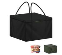 LAMUNI Sac de Rangement Carré 80x80x60cm Housses de Coussin d'extérieur, Tissu Oxford 420D Housse de Rangement Coussin de Jardin, Sac de Rangement pour Coussins de Meubles de Jardin