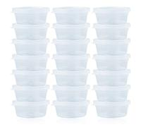 LAMXD Lot de 24 Boîtes de Rangement pour Slime - Boules en Mousse Plastique Transparentes Anti-fuites avec Couvercles - Pots de Slime - Récipients