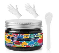 LAMXIN Mastic de jointoiement pour mosaïque - Noir - 200 g - Convient pour pierres de mosaïque/céramique, pierres décoratives, projets de bricolage et plus encore
