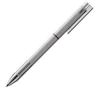 LAMY 1217730 LAMY Kugelschreiber logo twin pen Multifunktionsstift silber brushed, Schreibfarbe: schwarz, 1 St.