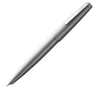 Lamy 2000 silver - stylo-plume élégant dans un corps en acier inoxydable poli mat et velouté - plume en or 14 ct., partiellement plaquée platine - largeur de trait EF