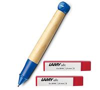 Lamy ABC Porte-mine 109 en bois d'érable et plastique (mine 1,4 mm, porte-mine + mines, bleu)