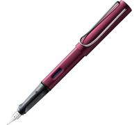Lamy AL-star black purple - Stylo Plume avec grip ergonomique et plume acier en taille F - corps en aluminium léger - avec cartouche T 10 bleue - Droitier