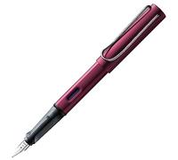 Lamy AL-star black purple - Stylo-plume avec grip ergonomique et plume acier pour gauchers (LH) en taille M - corps en aluminium léger - avec cartouche T 10 bleue