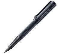 Lamy AL-star black - Stylo Plume avec grip ergonomique et plume acier noire en taille M - corps en aluminium léger - avec cartouche T 10 bleue - Droitier
